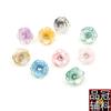 Botones de Flor de Diamante Estéreo con Purpurina de Dos Colores Coloridos Camisa Dinastía Han Ropa para Niños Botones Decorativos Joyería DIY