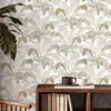Pegatina de Pared Floral Romántica Autoadhesiva Papel Tapiz Resistente a la Humedad y al Moho Ecológico Lujo Ligero Decorativa para Pared de Dormitorio Armario Renovación