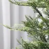 Processamento Personalizado de Fábrica Fonte Pe Misturado Verde Cipreste Folha Árvore de Natal Criptografada Luxo Árvore Nua Decorações de Natal