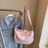 Otoño 2026 Bolso tipo Dumpling de Gran Capacidad para Viajes Diarios Bolso de Mujer Bolso Cruzado Casual Simple de Tela Bolso de Tela Ligero de un Solo Hombro para Mujer