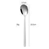 Colher personalizada de fábrica estilo coreano colher de aço inoxidável 304 colher de comer doméstica garfo de sobremesa colher de mistura com cabo longo para café