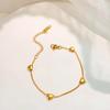Pulsera de amor mini simple moda femenina combinable estilo coreano acero de titanio que no se desvanece diseño de nicho sentido cadena de corazón de durazno