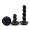 Tornillos Autorroscantes de Acero Inoxidable 304 Ecológicos Zinc Negro Flor de Ciruelo con Arandela y Cola Plana, Tornillos Autorroscantes Flor de Ciruelo Estándar de Guangdong M2~M5