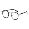 Armazón Redondo Retro TR90 Simple Dorado Adhesivo Híbrido Armazón Óptico para Rostro Pequeño para Hombre y Mujer Armazón para Miopía
