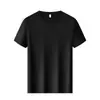 Camiseta Disanshi 125D 155G 10A antibacteriana de manga curta com gola redonda, respirável e confortável, adequada para uso diário com logo estampado para homens