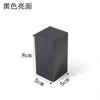 Suporte de Exibição Quadrado de Acrílico Sólido Preto para Acessórios de Joias Base de Armazenamento para Cosméticos Rack de Exibição de Modelos de Figuras