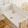 Barandilla de cama acolchada anticaídas para cuna de bebé para recién nacidos, acolchado suave anticaídas de algodón puro estilo coreano, barrera de cama infantil de empalme