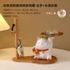 Bandeja Criativa Gato da Sorte Cofrinho Cofrinho Ornaments de Armazenamento para Varanda Decorações para Gabinete de Vinhos da Sala de Estar Presente para Crianças