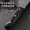 Fabricante de Yangjiang Especializado em Facas de Corte Domésticas Afiadas Multifuncionais Damasco com Cabos de Madeira Coloridos e Facas de Cozinha Forjadas