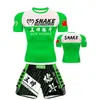 Ropa de Entrenamiento Sanda Set UFC para Hombres y Mujeres, Camiseta de Boxeo Ajustada de Secado Rápido, Shorts de Manga Corta para Lucha Muay Thai, Equipo de Gimnasio