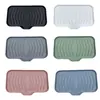 Plato para jabón de silicona de venta caliente, bandeja para fregadero con drenaje, antideslizante, diseño simple, abertura de drenaje grande, antideslizante