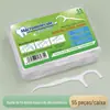 Atacado transfronteiriço palitos de fio dental polímero de alta tração fio fino liso palitos de plástico fio dental palito palito caixa saco