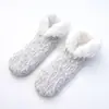 Calcetines de suelo calcetines para adultos calcetines de interior lana de cordero más terciopelo engrosados casa antideslizantes zapatos de suelo calcetines para dormir transfronterizos calcetines de nieve