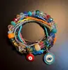Pulsera de cuentas bohemia multicapa, pulsera de estilo étnico con estrella de mar y concha estilo vacacional, joyería para mujer al por mayor