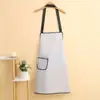 Delantal Impermeable para Uso en Cocina, Resistente al Aceite, para Cocinar y Catering, Estilo Caricatura Lindo de Celebridad de Internet, Ropa de Trabajo para Pedido de Comidas, Sin Mangas para Mujer