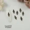 Ventas Directas de Fábrica de Nuevos Pedrería Retro Cruzada para Uñas de Moda al Por Mayor, Decoraciones para Uñas con Forma de Corazón y Cabeza de León
