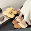 Pantuflas casuales de gamuza para mujer, con suela gruesa, para uso exterior y transfronterizo, nuevo estilo invierno 2026, cálidas y con forro de felpa
