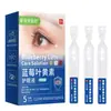 Gotas para Ojos Desechables de Arándano y Luteína para Mejorar Ojos Secos, Fatiga Visual, Visión Borrosa y Cuidado de los Ojos