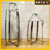 Porta-loncheras de Acero Inoxidable para Comida Rápida Indonesia Transfronteriza Estante de Almacenamiento Estante de Empaque para Bolsas Estante de Placa para Bolsas de Altura Ajustable