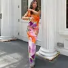 Ropa de Mujer Americana 2025 Verano Nueva Moda de Exportación Sexy Celebridad Espalda Descubierta Abertura Tirantes Vestido para Mujer