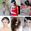 Tocado de novia, corona, conjunto de accesorios para el cabello de boda coreanos, accesorios de boda, diadema, collar, pendientes, conjunto de tres piezas