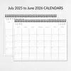 Novo Calendário Planejador 2025-2026 da Amazon Simples Calendário de Parede de 12 Meses Agenda Personalizada de Fábrica