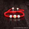 Joyería Caballo Dragón Cuentas Luminosas Pulsera de Cuerda Roja Zodiacal para Hombres y Mujeres Joyería Colgante Buda Benming Venta al por Mayor Ratón