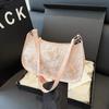 2025 Nova Moda Retrô Bordado Borboleta Casual Casual Grande Capacidade Bolsa de Ombro Bolsa de Axila Bolsa de Mão Bolsa Mulheres