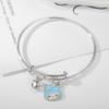 Pulseira feminina versátil de desenho animado de alta qualidade para casal, melhores amigas, pulseira para três pessoas com pequenos presentes, joias estudantis por atacado
