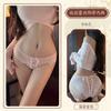 Deseo de Hombre Ropa Interior Sexy Tentación Deseo Puro Femenino Hueco Cintura Baja Abstención Citas Calzoncillos N-31