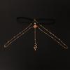 Europeo y Americano Creativo Exagerado Elástico Serpiente Cadena Larga para Pierna Cadena Multicapa de Tendencia Bohemia para Mujer Joyería Cadena para el Cuerpo