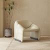Sofá de Tela Moderno Minimalista para Sala de Estar Estilo Wabi-Sabi Crema Sofá Casual para el Hogar Sofá Escandinavo de Terciopelo de Cordero Sofá Multipersonal