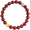 Pulsera de Cinabrio Natural de Alto Contenido, Pulsera de Deidad Guardiana del Zodiaco al por Mayor, 12 Deidades Guardianas del Zodiaco, Fabricante de Dropshipping, Año del Caballo