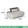 Sofá de Exterior para Patio Casa Jardín al Aire Libre Moda Ocio Combinación de Sofás Acero Inoxidable Exterior Impermeable Protección Solar