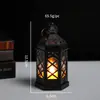 Luz de Vela LED Estilo Europeu Retrô, Ornamento Criativo de Lareira LED Simulada, Decoração de Atmosfera Festiva, Lâmpada de Vento de Vela Eletrônica