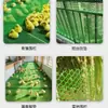 Malha plana de plástico verde espessada, malha de grade plástica, rede de vedação de varanda, rede anti-fuga para aves, rede plástica para galinheiro