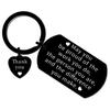 Chaveiro de Aço Inoxidável Transfronteiriço Drive Safe Presente de Dia dos Pais para Filho, Marido, Pai, DIY Personalizável