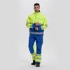 Exportado a Europa, Ropa Ignífuga, Traje Anti-Arco para Trabajo al Aire Libre, Ropa de Trabajo de Otoño e Invierno, Ropa de Trabajo Amarilla de Alta Visibilidad para Construcción