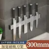 Suporte Magnético para Facas de Aço Inoxidável 304 Rack de Armazenamento Organizador Magnético de Facas para Cozinha Suporte Magnético para Facas Sem Furos