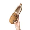 Mocassins de Pelúcia com Solado Macio Feminino 2026 Outono/Inverno Novo Estilo Mocassins de Pelúcia Quentes Slip-on Sapatos de Pelo Sapatos de Algodão