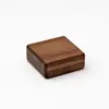 Caja de Joyería Personalizada de Madera Maciza de Nogal Negro Caja de Almacenamiento Terciopelo de Calidad Exquisita de Gama Alta Joyería Anillo Pendientes Caja de Joyería para Manos