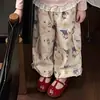 Conjunto Outono-Inverno 2026 para Meninas Novo Doce e Super Fofo Rosa Manga Longa Calça Cartoon para Bebês Meninas, Roupa de Outono Infantil