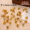 Metal Vazado Tridimensional Flor Borboleta Pétalas de Flor Pedaços de Flor Pavão Crescente DIY Estilo Antigo Acessórios de Cabelo para Noiva