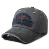 Gorra de béisbol bordada vintage lavada transfronteriza para hombre, gorra casual retro de letras a la moda, estilo versátil para exteriores
