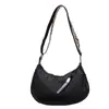 Bolsa de Tela de Nylon Transfronteriza para Mujer, Bolso de Media Luna Estilo Perezoso, Bolso Cruzado Simple para Pareja, Bolso Dumpling, Bolso Cruzado Casual Deportivo