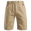 Pantalones cortos casuales para hombre 2026 moda color liso pantalones casuales para hombre talla grande holgados pantalones cortos de moda
