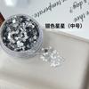 Yan Ling Lentejuelas Estrella de Cinco Puntas Joyería para Uñas Brillo Estrella de Cinco Puntas Dorado plateado Lentejuelas Pequeñas Joyería de Hada
