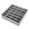 Caja de almacenamiento plegable para ropa interior del hogar con compartimentos, adecuada para organizar sujetadores, calcetines y otros artículos en un armario o cajón