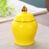 Mini Frasco General Dorado Brillante Dan Ungüento Polvo Botella Caja de Cerámica Almacenamiento de Píldoras Frasco Sellado Mini Frasco General