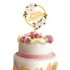 Toppers Acrílicos para Pastel con Flor y Mariposa Impresos en Color UV, Artículos para Fiestas, Descuento por Cantidad Grande